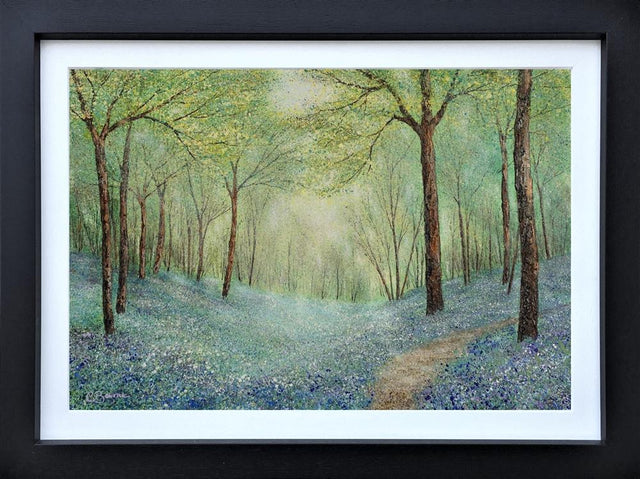 the blue awakening framed original by artist chris bourne