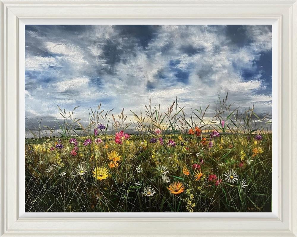 the colour of peace original framed by artist kimberley harris