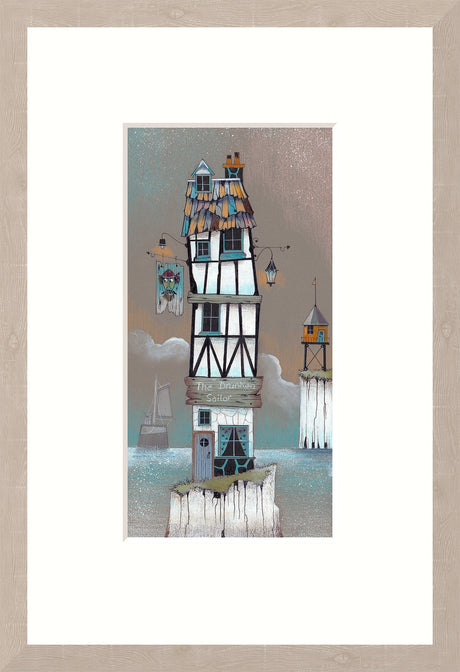 the drunken sailor framed print by artist gary walton
