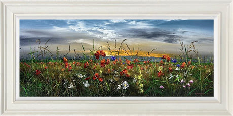 the field sings framed original by artist kimberley harris