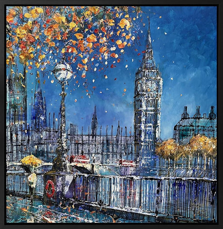 the london blues original framed by artist nigel cooke