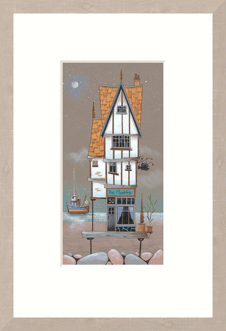 the monkfish framed print by artist gary walton