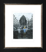 the ship that dad built framed paper print by artist leigh lambert