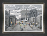 there may be trouble ahead canvas print framed by artist leigh lambert