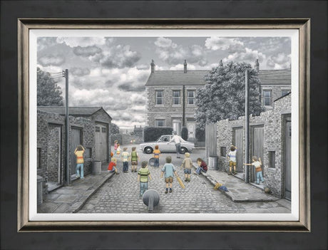 there may be trouble ahead canvas print framed by artist leigh lambert