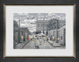 There may be trouble ahead paper print framed by artist leight lambert