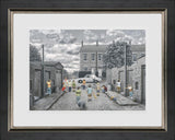 There may be trouble ahead paper print framed by artist leight lambert
