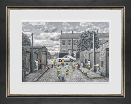 There may be trouble ahead paper print framed by artist leight lambert