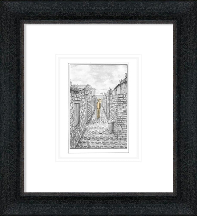 they always come home sketch framed print by artist leigh lambert
