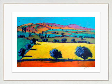 towards the edge framed paper print by artist paul powis