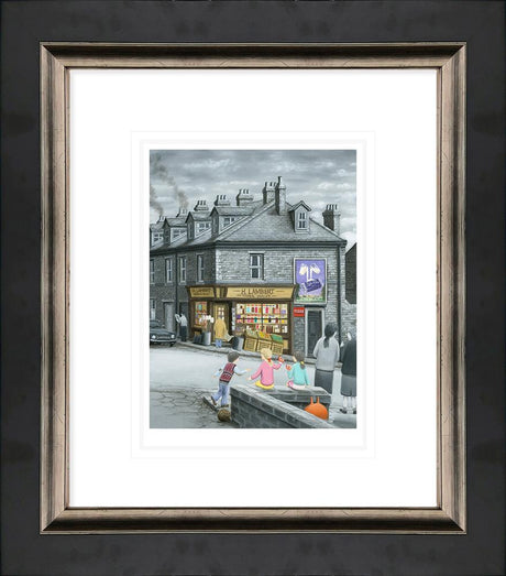 twos company framed paper print by artist leigh lambert