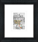 twos company sketch framed print by artist leigh lambert