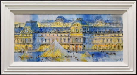 louvre paris fraed original by artist veronica benoni
