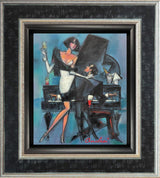 velvet notes framed print by artist andrei protsouk
