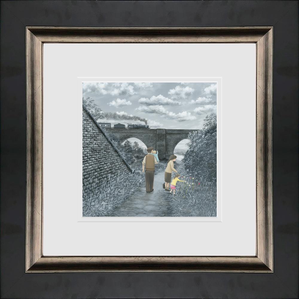we timed that right framed paper print by artist leigh lambert