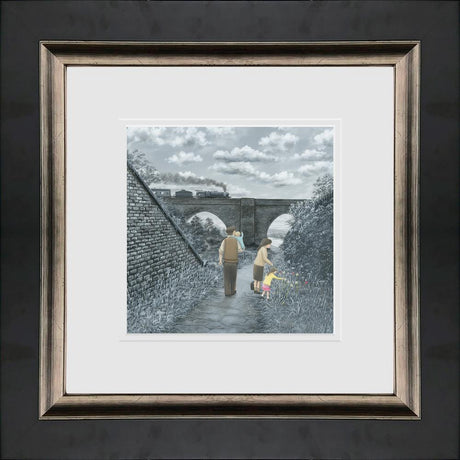 we timed that right framed paper print by artist leigh lambert