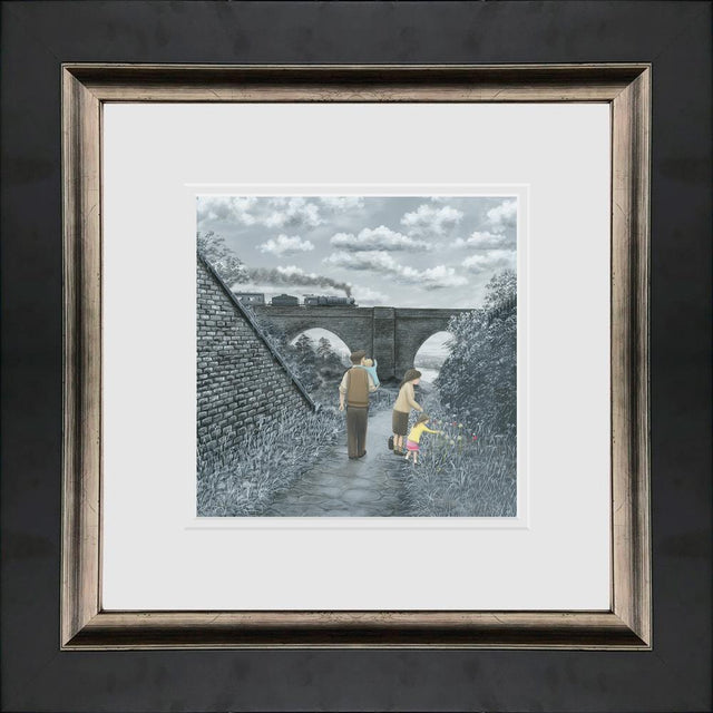 we timed that right framed paper print by artist leigh lambert