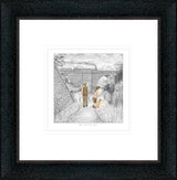 we times that right framed sketch print by artist leigh lambert