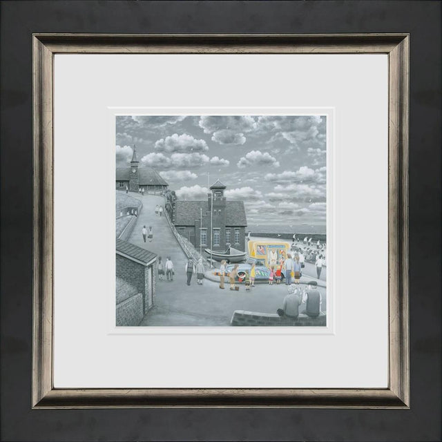 what can i get for fourpence framed paper print by artist leigh lambert