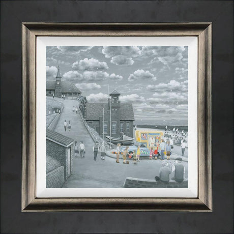 what can i get for fourpence framed canvas print by artist leigh lambert