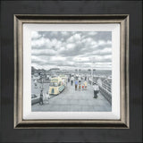 what do you like best grandad or chips framed canvas print by artist leigh lambert