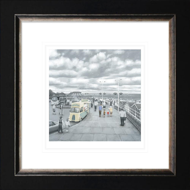 what do you like best grandad or chips framed paper print by artist leigh lambert