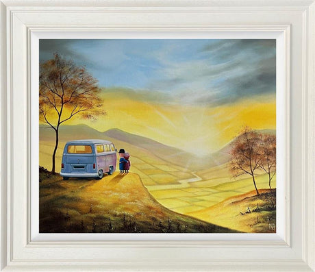 wherever we go framed original by artist michael abrams