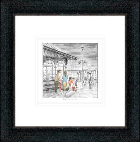whos idea was this sketch framed print by artist leigh lambert