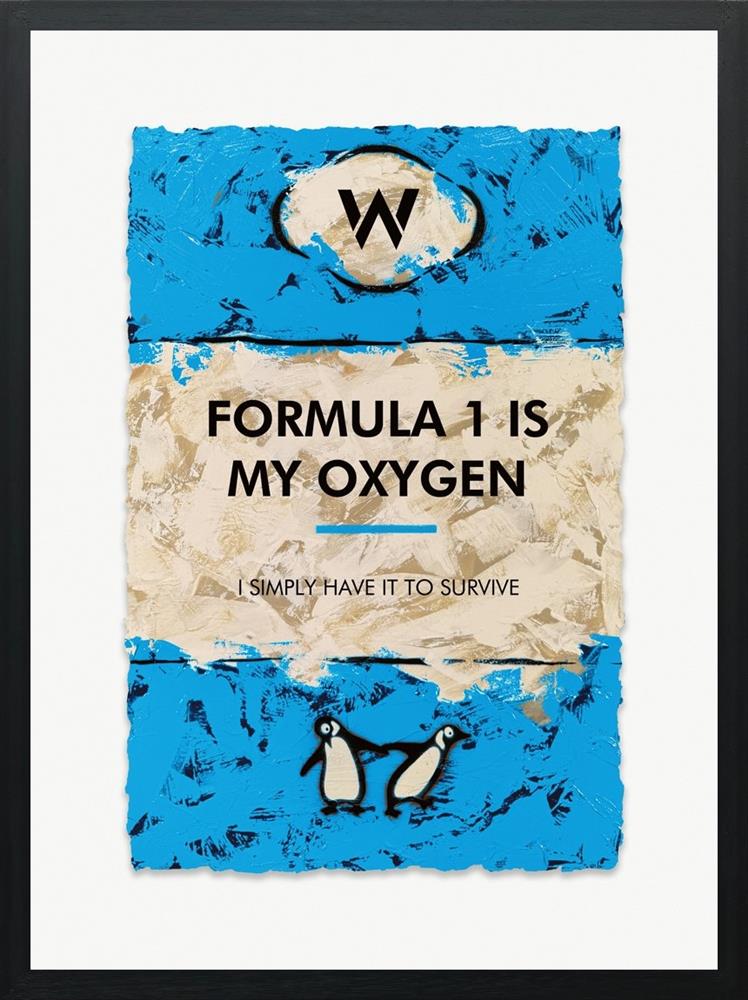 williams f1 philosophy framed print by artist hue folk