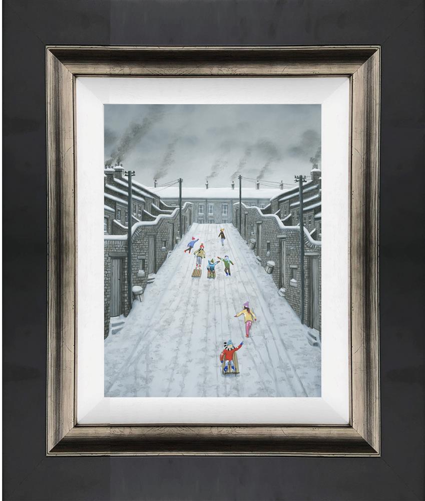 winner by a mile framed canvas print by artist kerry darlington
