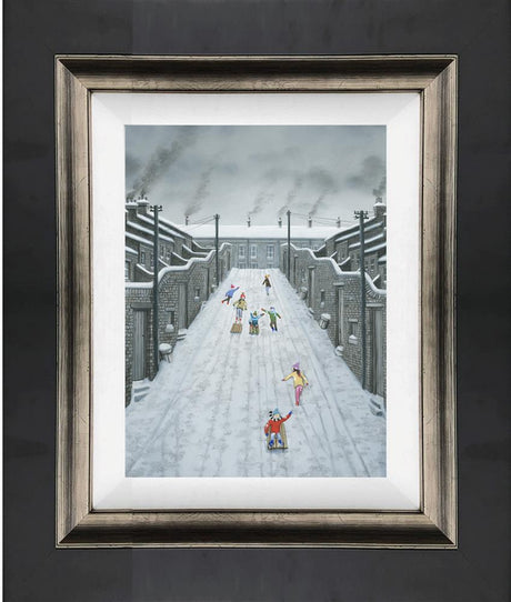 winner by a mile framed canvas print by artist kerry darlington