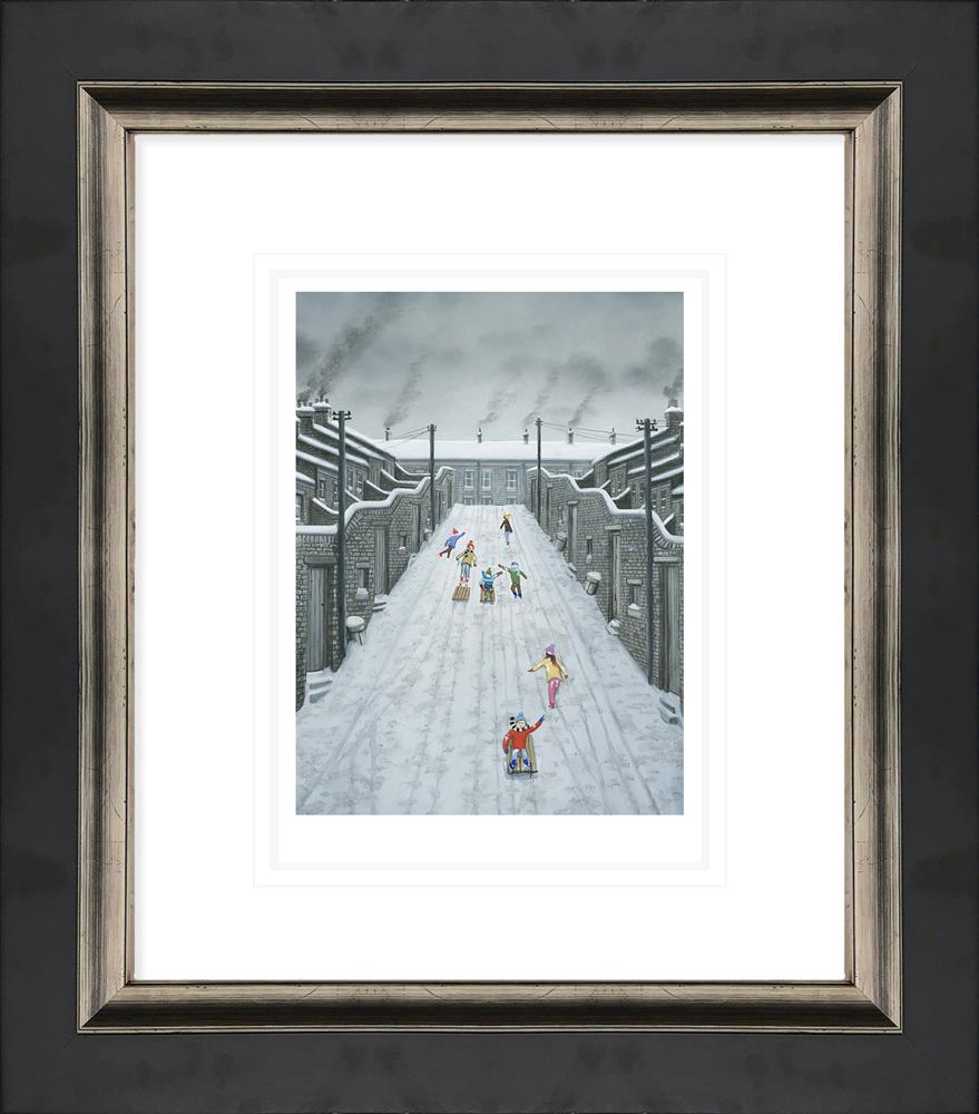winner by a mile framed paper print by artist leigh lambert