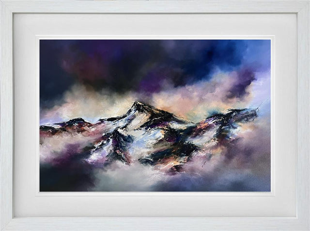 within the clouds framed original by artist alison johnson