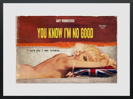 you know im no good framed print by artist linda charles