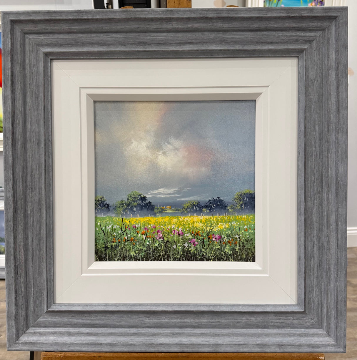 a beautiful view framed original by artist allan morgan
