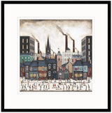 a northern saturday black framed print by artist sean durkin