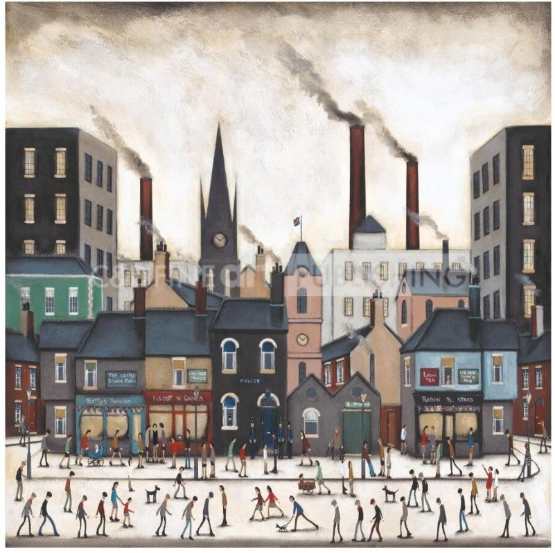 a northern saturday mounted print by artist sean durkin