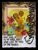 a trouble mind of an artist deluxe framed print by artist ghost