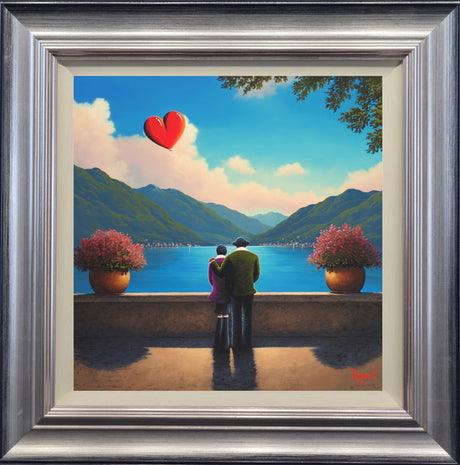 a view to rmember framed print by artist david renshaw