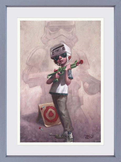 aim for the stars framed print by artist craig davison