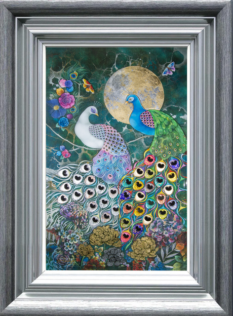 alchemy print framed in silver by artist kerry darlington
