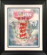 art bomb print framed in black by artist jj adams