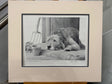 at spinney cottage mounted print by artist mike sibley