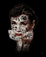 audrey mounted print by artist zee