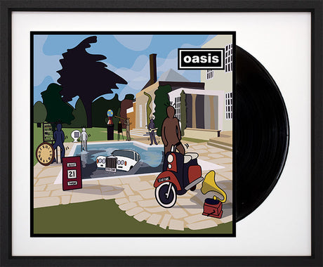 ber here now album cover with vinyl record framed by artist tboy
