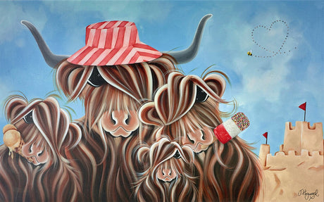 beach days print by artist jennifer hogwood