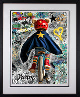 being me is my super power black framed print by artist zee