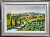 between vine and sky framed original by artist gary sams