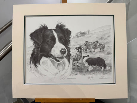 border encounter mounted print by artist mike sibley