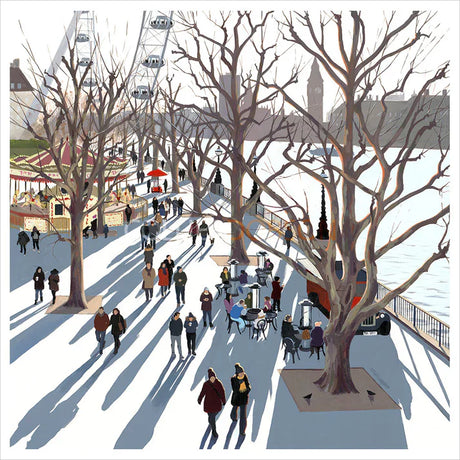 cafe society mounted print by artist jo quigley